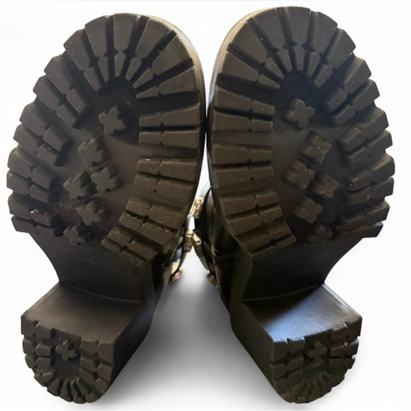 Torrid Black Jeweled Chunky Heel Ankle Boots Size 9WW - Picture 6 of 11